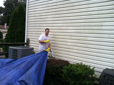 Before Picture - Vinyl Siding Cleaning Before Picture - Vinyl Siding Cleaning