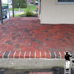 Brick Patio After Power Washing