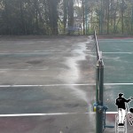 Before Tennis Courts 3 Wayne, Pa Tennis Courts Pressure Washing