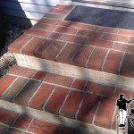 Powerwashing Brick