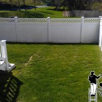 Pressure Washing PFC Fence Before