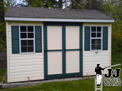 Vinyl Shed Siding Pressure Washing