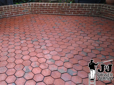 Brick Patio Powerwashing Brick Patio Powerwashing