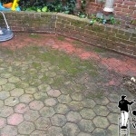 Brick Patio Pressure Washing