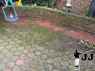 Brick Patio Pressure Washing Brick Patio Pressure Washing