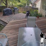 Wood Deck After Powerwashing Elkins Park Pressure Washing