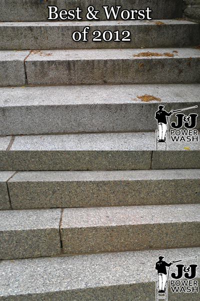 Granite Steps Before and After