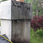 Stucco Chimney Before