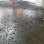 parking garage before cleaning parking garage before cleaning