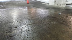 Parking Garage Before Pressure Washing Parking Garage Before Pressure Washing