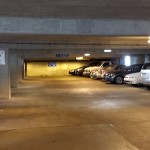parking garage after powerwashing parking garage after powerwashing