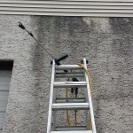 warehouse before pressure washing warehouse before pressure washing