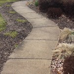 Sidewalk Before Power Washing