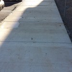 sidewalk before cleaning