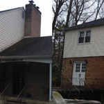 Power washing before and after