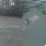 tennis courts before and after
