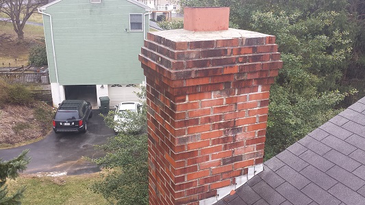 Downingtown Chimney Before Downingtown Chimney Before