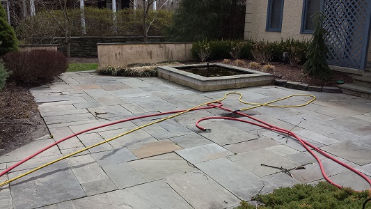 Flagstone Patio Before