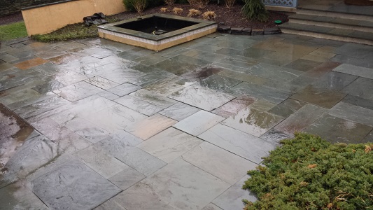 Flagstone Patio After