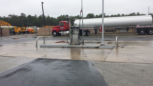 Gas Station Before Pressure Washing Gas Station Before Pressure Washing